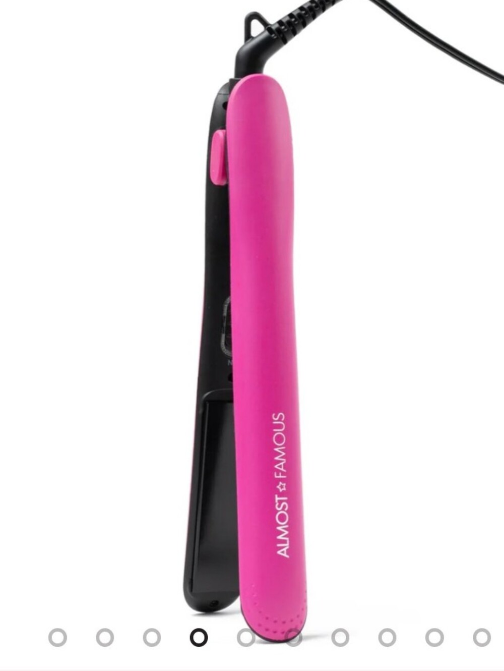 NWT Almost Famous Fierce Glam Flat Iron With Travel Pouch Purple/Pink - Picture 3 of 8